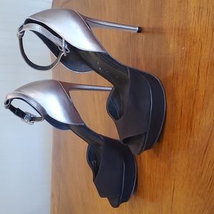 Brian Atwood Colorblock leather heels
